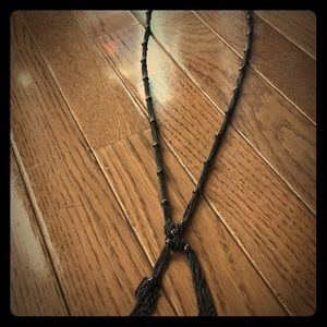 Long metal necklace